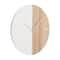 Brown MDF Contemporary Wall Clock, 24" x 24" x 2"